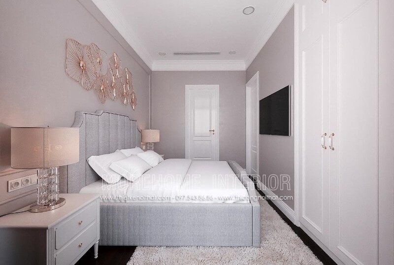 Mẫu giường ngủ đẹp với đầu giường cách điệu với lối thiết kế nhẹ nhàng, thanh thoát này sẽ là lựa chọn của nhiều khách hàng yêu thích sự đơn giản nhưng không kém phần hiện đại và tiện dụng