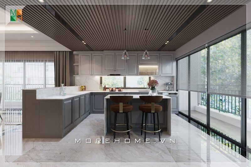 .
Ghế ngồi bàn đảo bếp của chúng ta được thiết kế theo phong cách ghế quầy bar với chất liệu gỗ tự nhiên bọc nỉ cao cấp kết hợp với inox để trang trí, tạo nên một vẻ đẹp hiện đại nhưng vẫn giữ được nét cổ điển cho không gian phòng bếp.