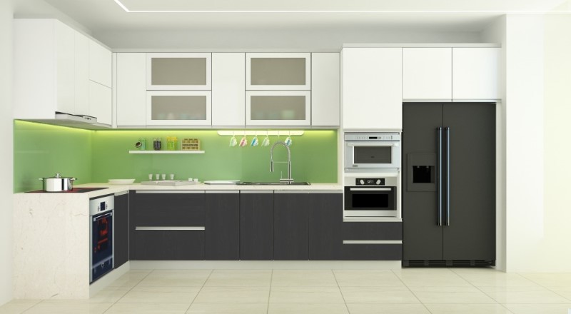 Kính màu ốp bếp sắc màu cho Tết sum vầy Kính màu ốp bếp sắc màu cho Tết sum vầy